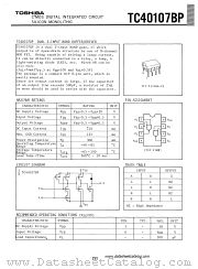 40107BP datasheet pdf TOSHIBA