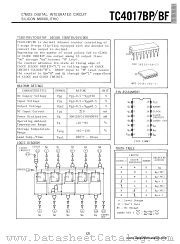 4017BP datasheet pdf TOSHIBA