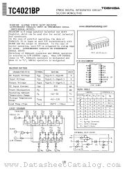 4021BP datasheet pdf TOSHIBA