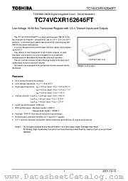 TC74VCXR162646FT datasheet pdf TOSHIBA