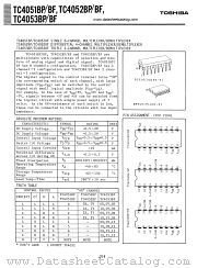 4052BP datasheet pdf TOSHIBA