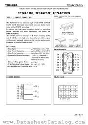 TC74AC10FN datasheet pdf TOSHIBA