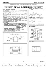 TC74AC14P datasheet pdf TOSHIBA