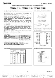 TC74AC151P datasheet pdf TOSHIBA