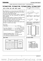 TC74AC174P datasheet pdf TOSHIBA