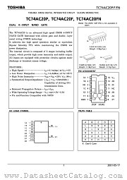 TC74AC20P datasheet pdf TOSHIBA