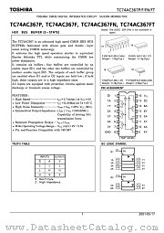 TC74AC367P datasheet pdf TOSHIBA