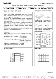 TC74ACT02FT datasheet pdf TOSHIBA