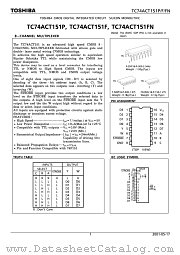TC74ACT151FN datasheet pdf TOSHIBA