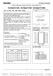 TC74ACT174P datasheet pdf TOSHIBA