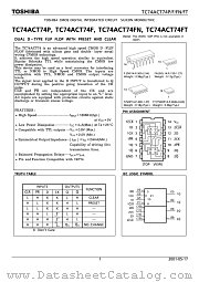 TC74ACT74FT datasheet pdf TOSHIBA