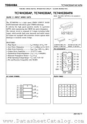 TC74HC00AP datasheet pdf TOSHIBA