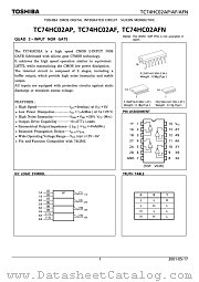 TC74HC02AP datasheet pdf TOSHIBA