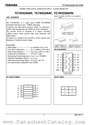 TC74HC04AFN datasheet pdf TOSHIBA