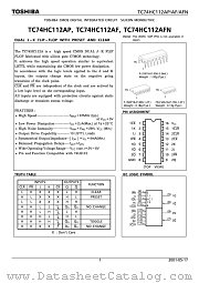 TC74HC112AF datasheet pdf TOSHIBA