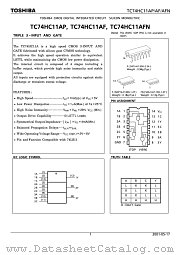 TC74HC11AF datasheet pdf TOSHIBA