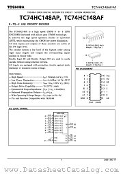 TC74HC148AF datasheet pdf TOSHIBA