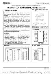 TC74HC151AP datasheet pdf TOSHIBA