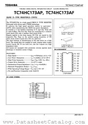 TC74HC173AP datasheet pdf TOSHIBA