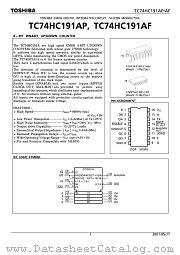TC74HC191AP datasheet pdf TOSHIBA
