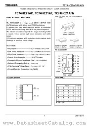 TC74HC21AF datasheet pdf TOSHIBA