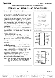 TC74HC221AP datasheet pdf TOSHIBA