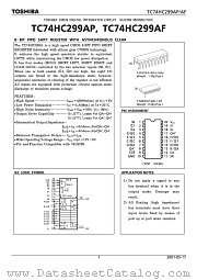 TC74HC299AF datasheet pdf TOSHIBA
