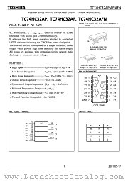 TC74HC32AP datasheet pdf TOSHIBA