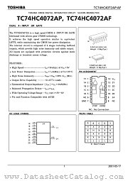 TC74HC4072AF datasheet pdf TOSHIBA