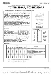 TC74HC590AP datasheet pdf TOSHIBA
