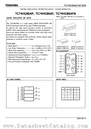TC74HC86AP datasheet pdf TOSHIBA