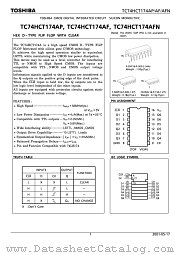 TC74HCT174AP datasheet pdf TOSHIBA