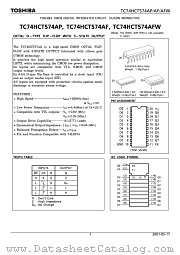 TC74HCT574AF datasheet pdf TOSHIBA