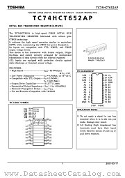 TC74HCT652AP datasheet pdf TOSHIBA