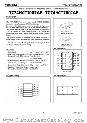 TC74HCT7007AP datasheet pdf TOSHIBA
