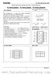TC74HCU04AFN datasheet pdf TOSHIBA