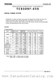 TC9309F-059 datasheet pdf TOSHIBA