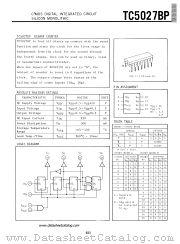 5027BP datasheet pdf TOSHIBA