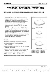 TC9316F datasheet pdf TOSHIBA