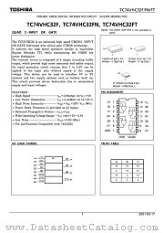TC74VHC32FT datasheet pdf TOSHIBA