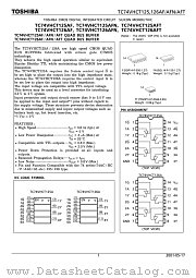TC74VHCT125AFT datasheet pdf TOSHIBA