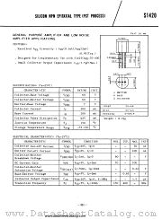 S1420 datasheet pdf TOSHIBA