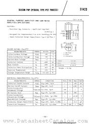 S1423 datasheet pdf TOSHIBA