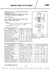 S1805 datasheet pdf TOSHIBA