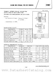 S1807 datasheet pdf TOSHIBA