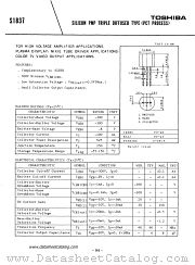 S1837 datasheet pdf TOSHIBA