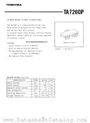 TA7260P datasheet pdf TOSHIBA