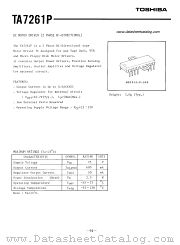 TA7261P datasheet pdf TOSHIBA