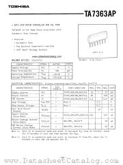 TA7363AP datasheet pdf TOSHIBA