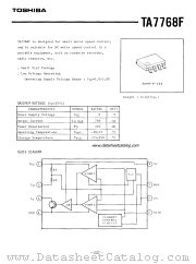 TA7768F datasheet pdf TOSHIBA